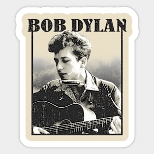 Dylan // Vintage 70s aesthetic style design Sticker
